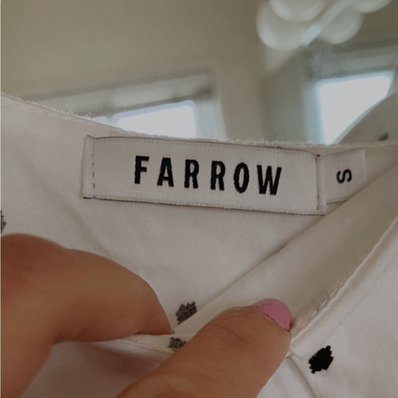 Farrow Asymetical Ruffle Black and White Spring Summer Dress - Picture 6 of 6